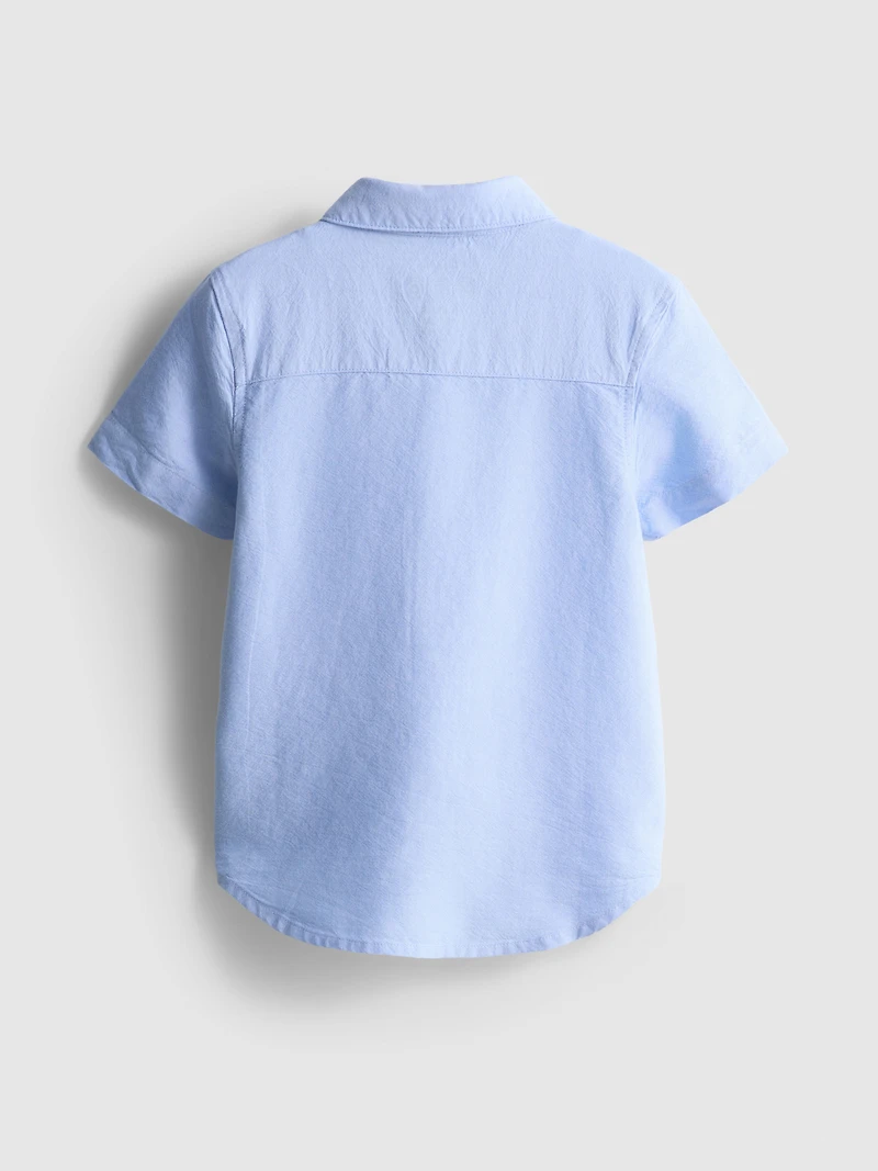 1.5-7yrs | Short Sleeve Oxford Shirt