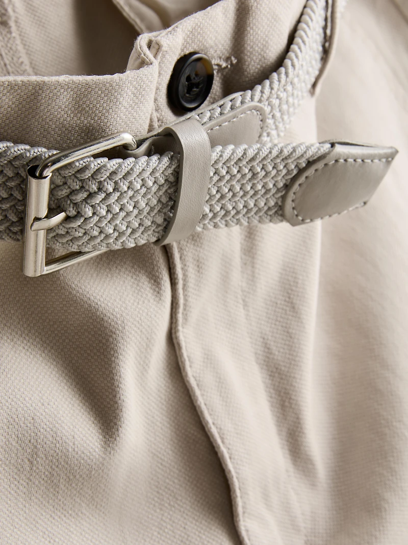 Belted Chino Shorts