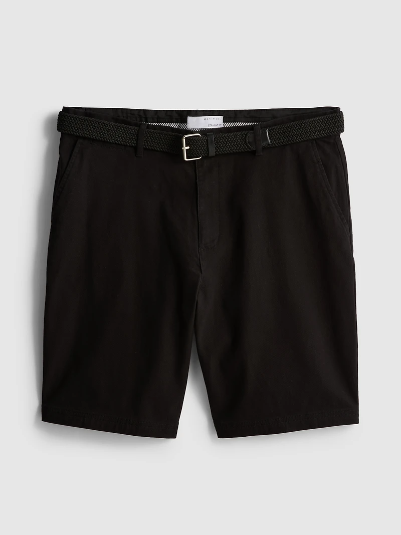 Belted Chino Shorts