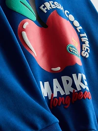 1.5-8yrs | Apple Graphic Sweatshirt and Shorts Set