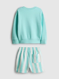 1.5-8yrs | Sweatshirt and Shorts Set