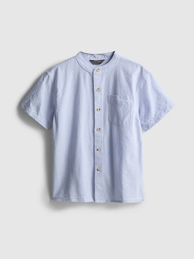 7-15yrs | Band Collar Shirt