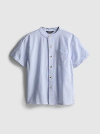 7-15yrs | Band Collar Shirt