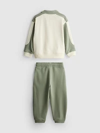 1.5-8yrs | Polo Sweatshirt and Cuffed Joggers Set
