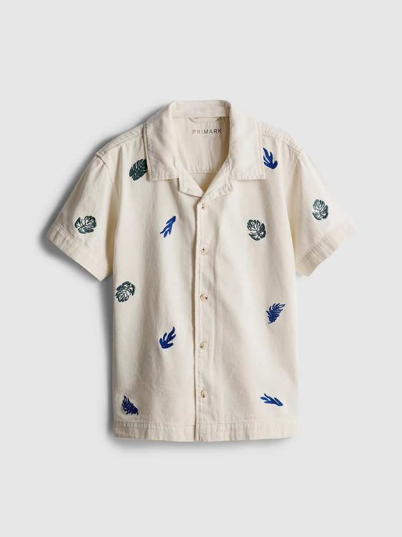 7-15yrs | Embroidered Button-Up Shirt