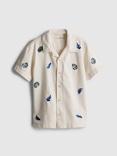 7-15yrs | Embroidered Button-Up Shirt