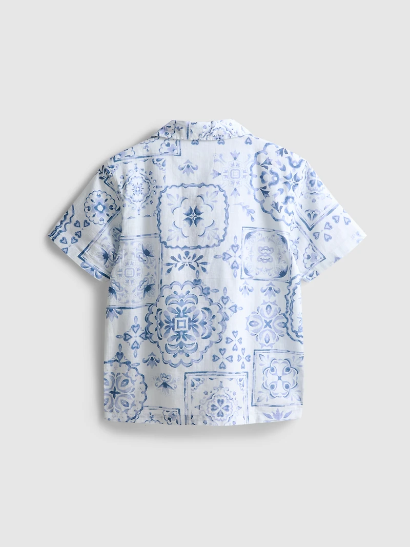 7-15yrs | Tile Print Shirt