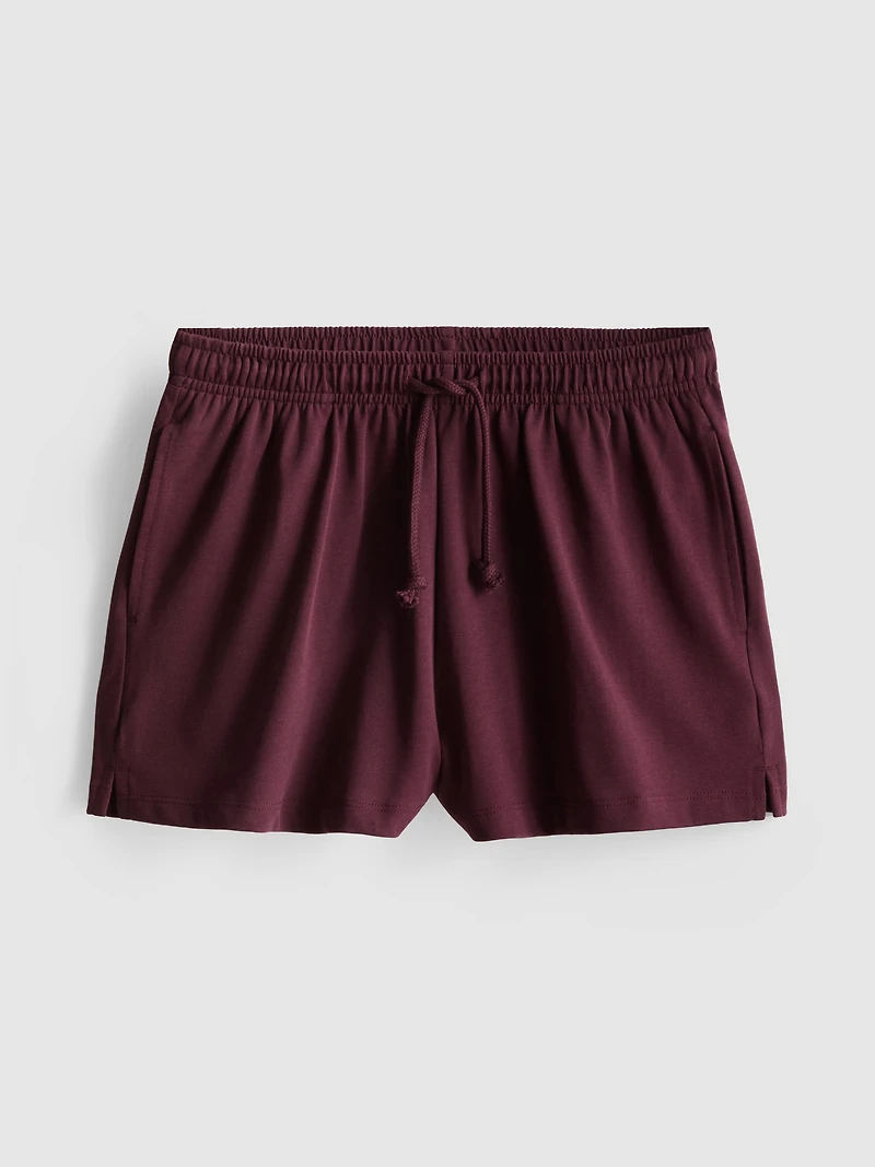 Cotton Relaxed Drawstring Shorts