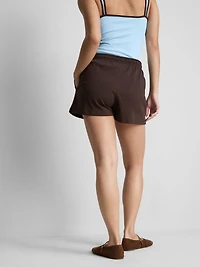 Cotton Relaxed Drawstring Shorts