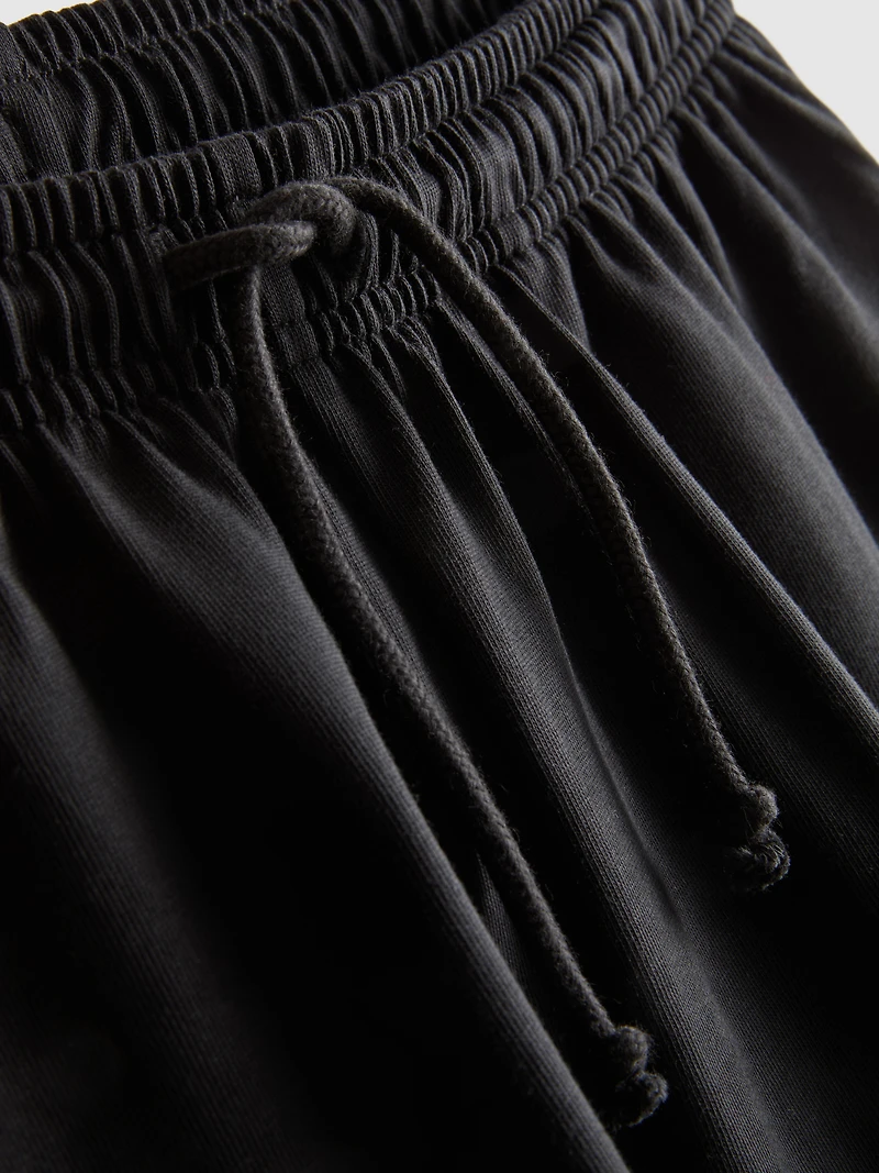 Cotton Relaxed Drawstring Shorts
