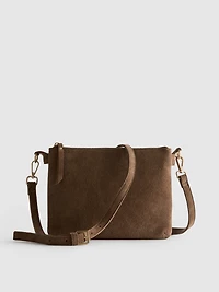 The Edit Suede Crossbody Purse