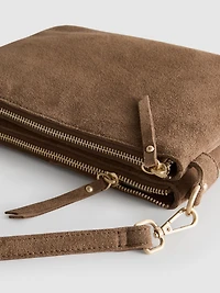 The Edit Suede Crossbody Purse
