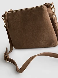 The Edit Suede Crossbody Purse