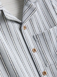 1.5-8yrs | Stripe Knit Shirt and Shorts Set