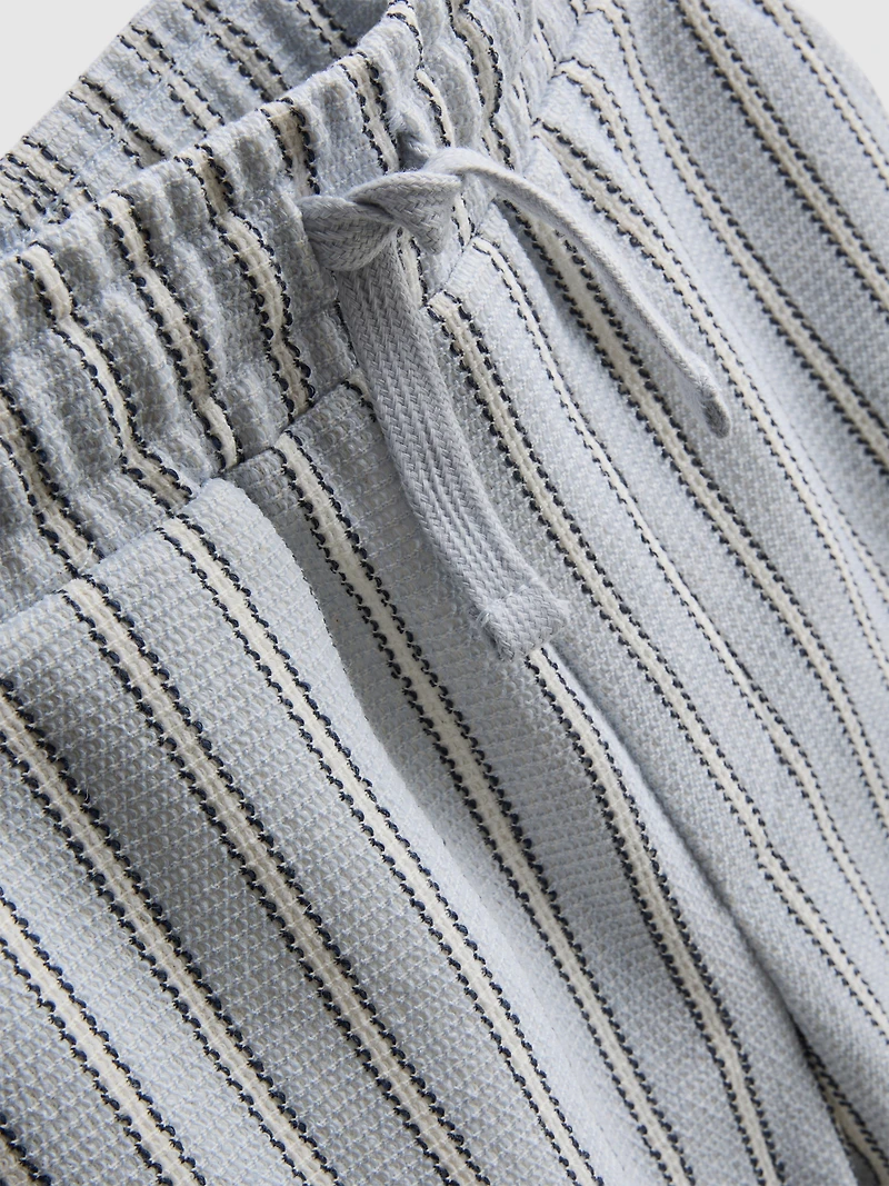 1.5-8yrs | Stripe Knit Shirt and Shorts Set