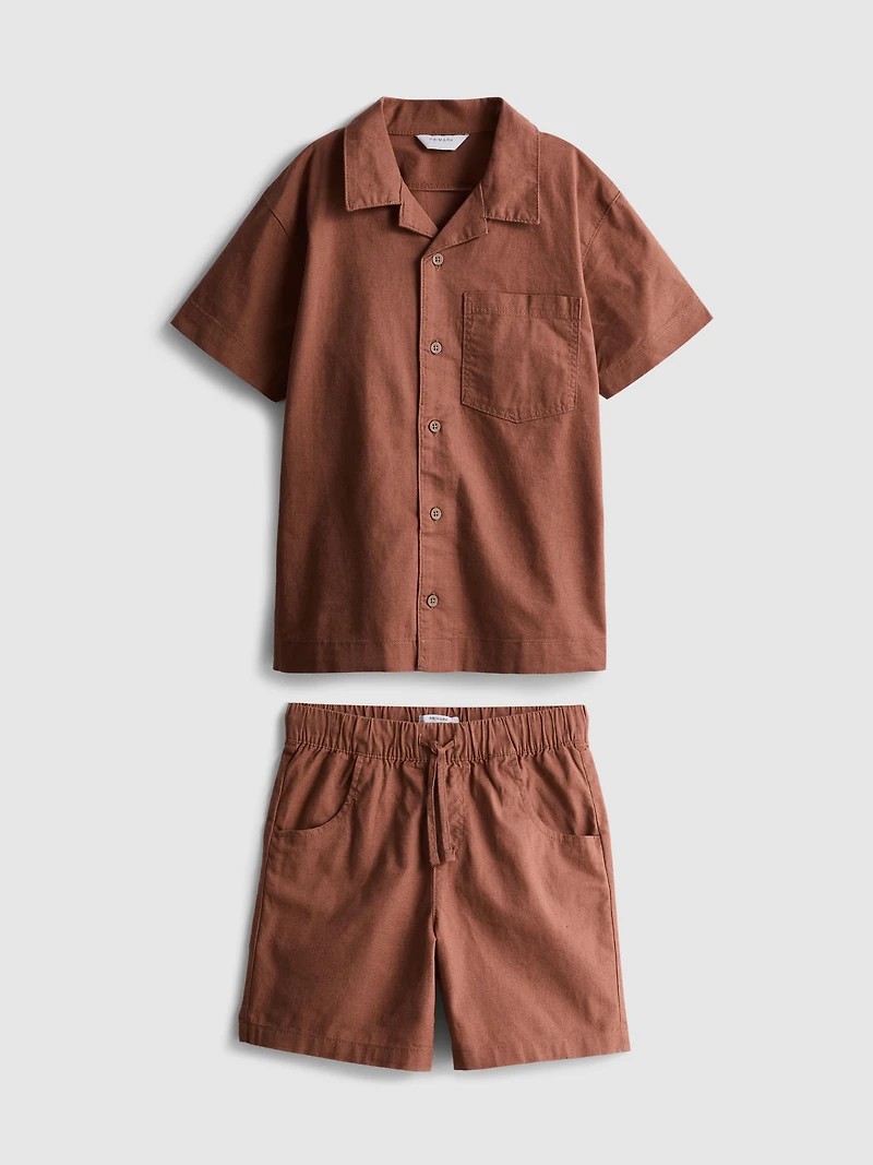 7-15yrs | Shirt And Shorts Set