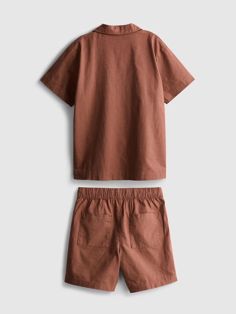 7-15yrs | Shirt And Shorts Set