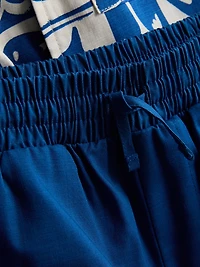 1.5-8yrs | Slub Cotton Shirt and Shorts Set