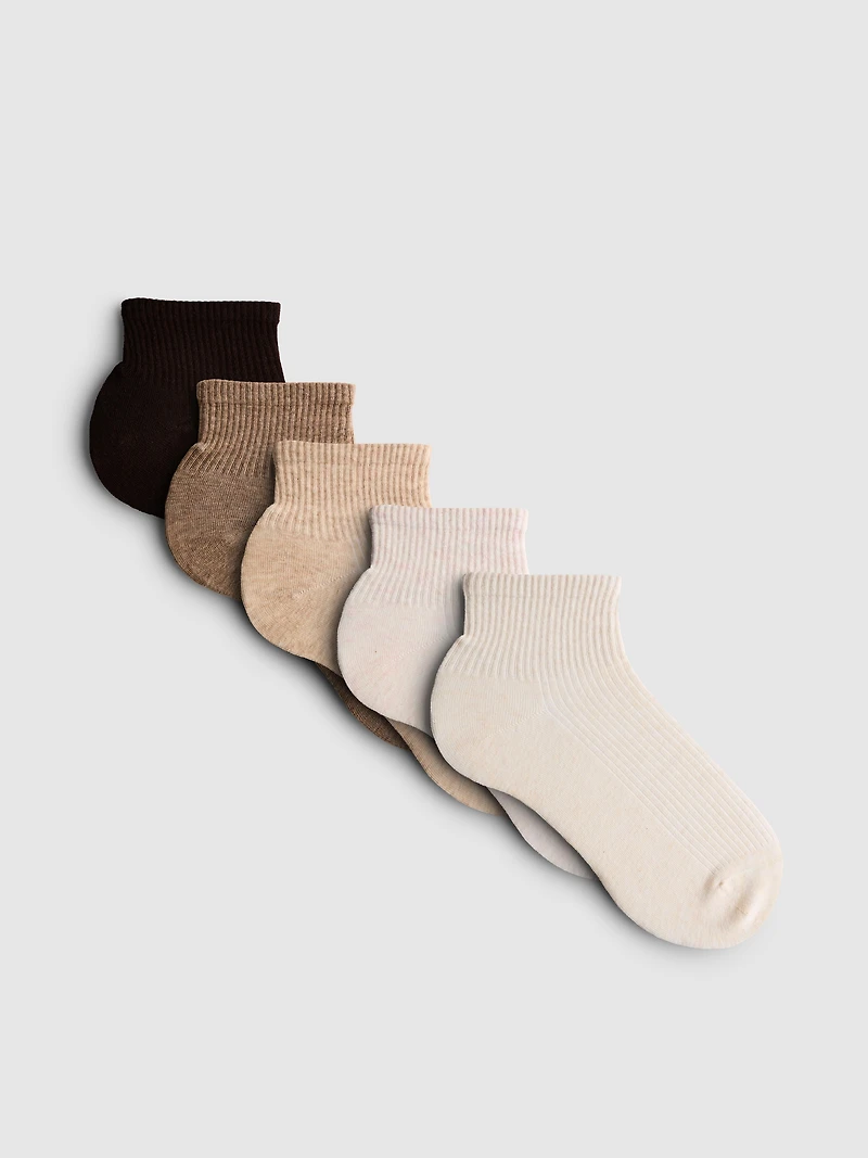 Ribbed Ankle Socks