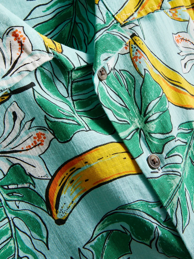7-15yrs | Printed Shirt and Shorts Set