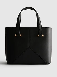 Faux Leather Mini Tote Bag