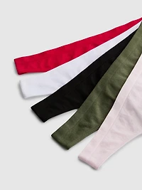 5pk High-Leg Thongs