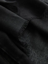 Lightweight Frayed-Edge Scarf