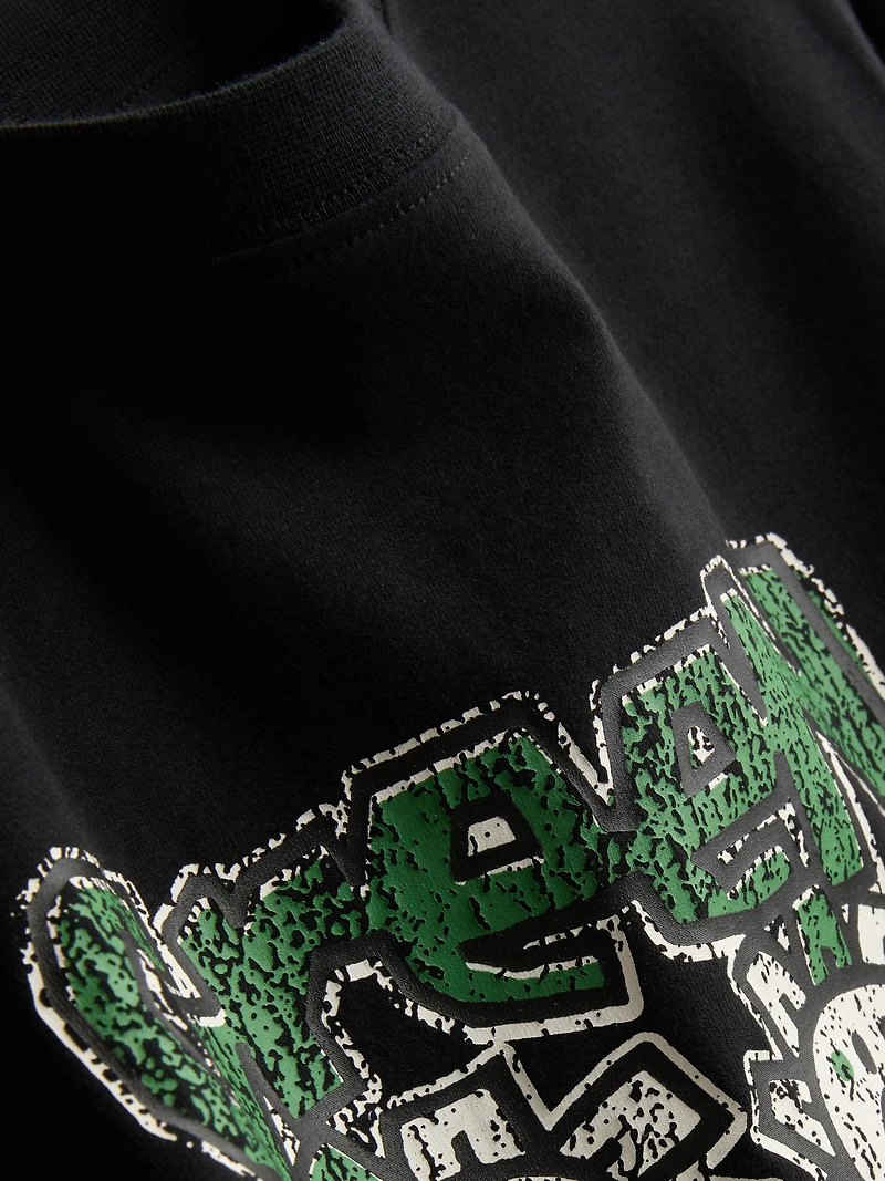 Cotton Rich Green Day Ruched Baby Tee