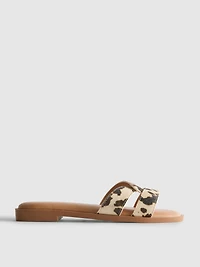 Cross Strap Mule Sandals