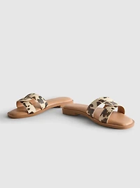 Cross Strap Mule Sandals