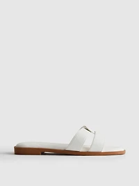 Twisted-Strap Mule Sandals