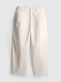 Cotton-Rich Barrel-Leg Utility Pants