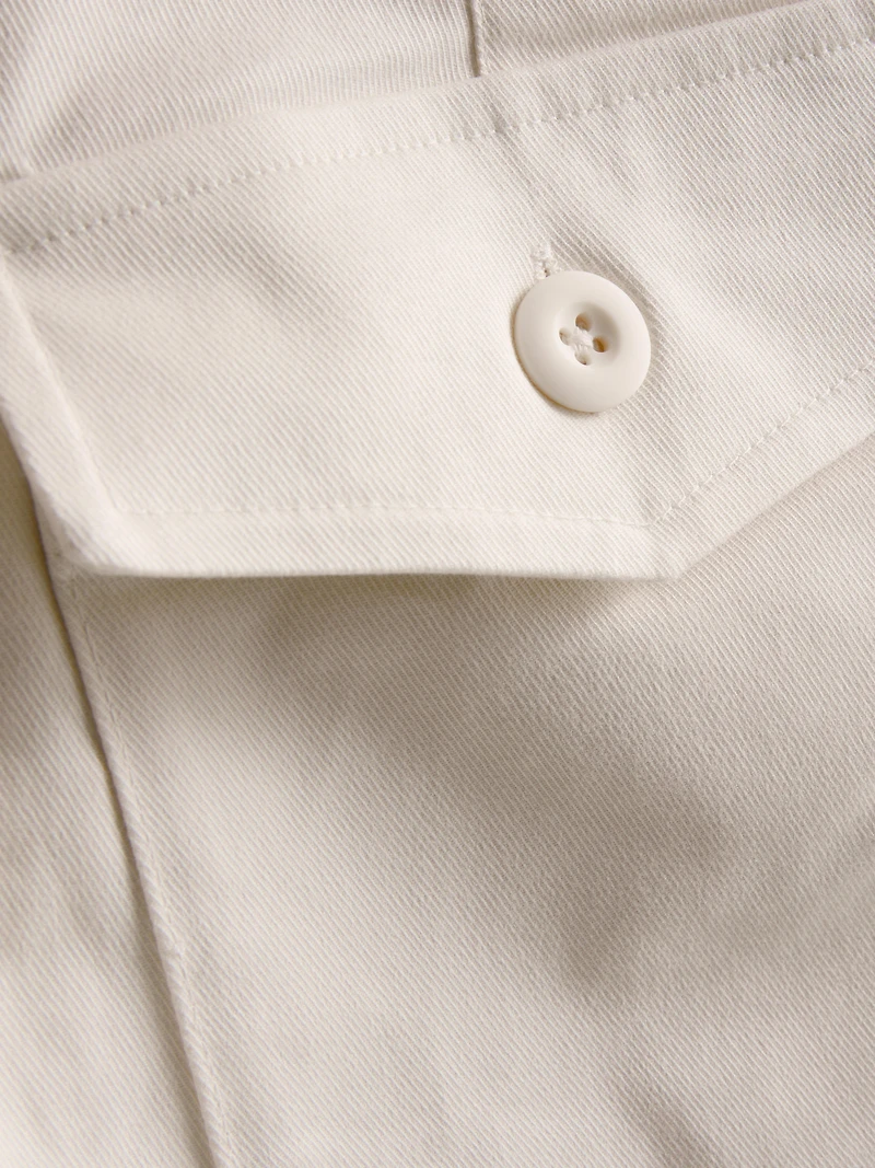 Cotton-Rich Barrel-Leg Utility Pants