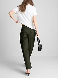 Cotton-Rich Barrel-Leg Utility Pants
