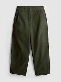 Cotton-Rich Barrel-Leg Utility Pants