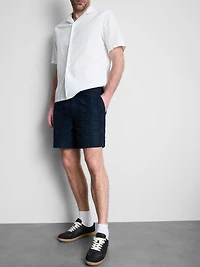 Textured Drawstring Shorts