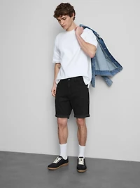Mid-Rise Skinny Denim Shorts