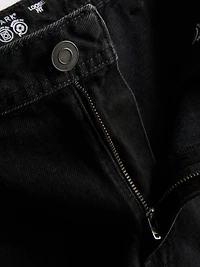 Mid-Rise Loose Cargo Jeans