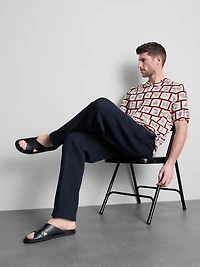 Coastal Tile-Print Shirt