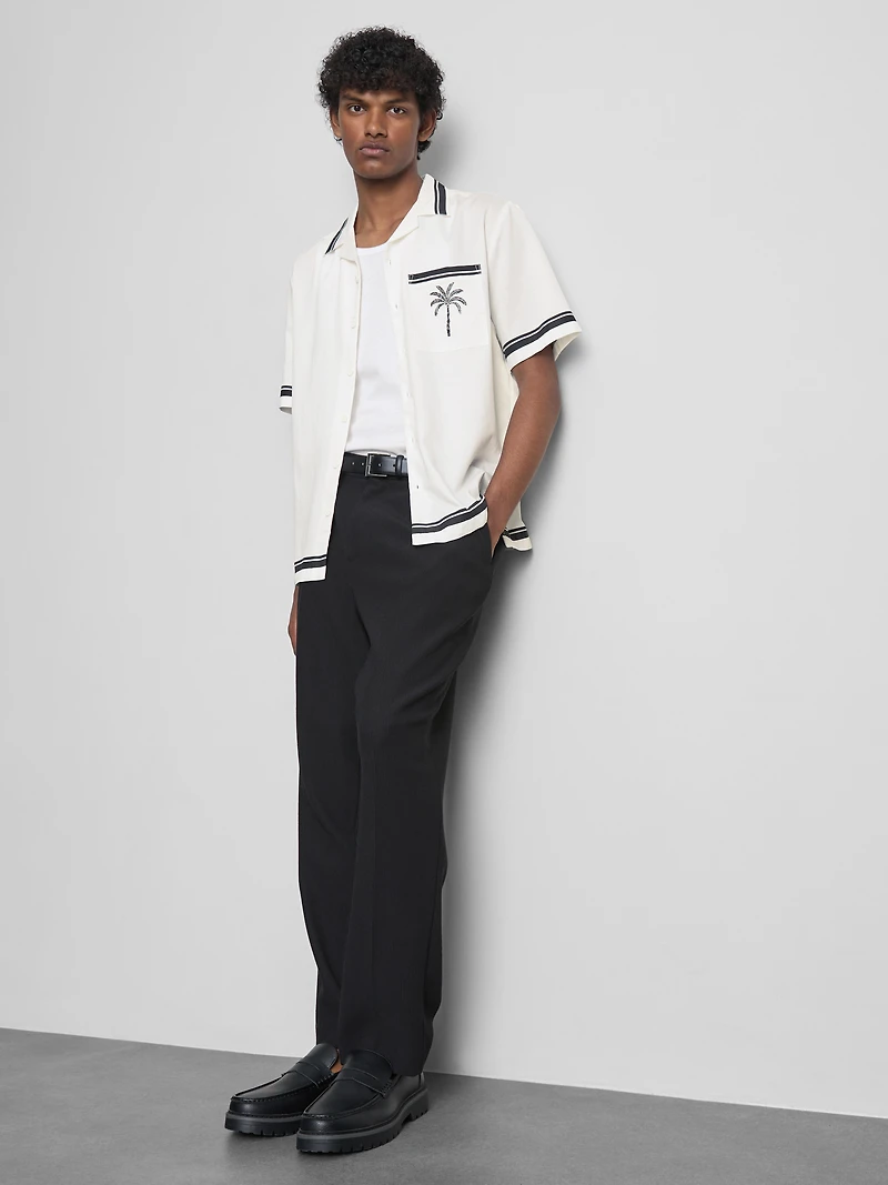 Palm Print Resort Shirt