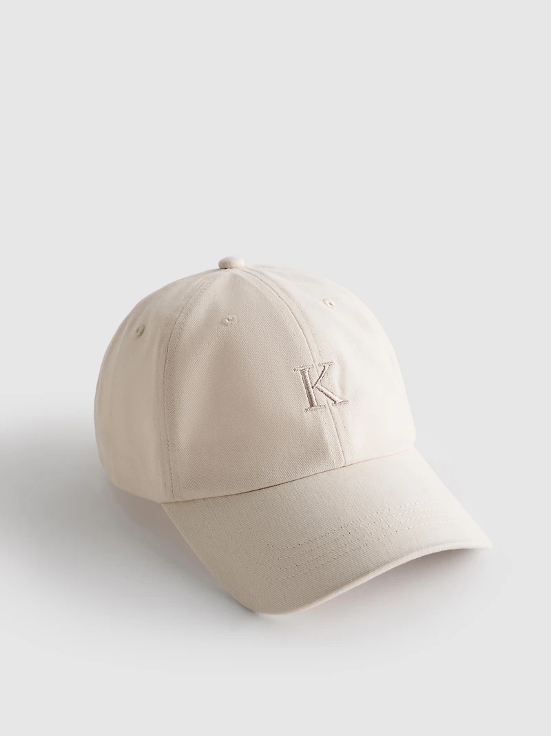 Embroidered Initial Baseball Cap