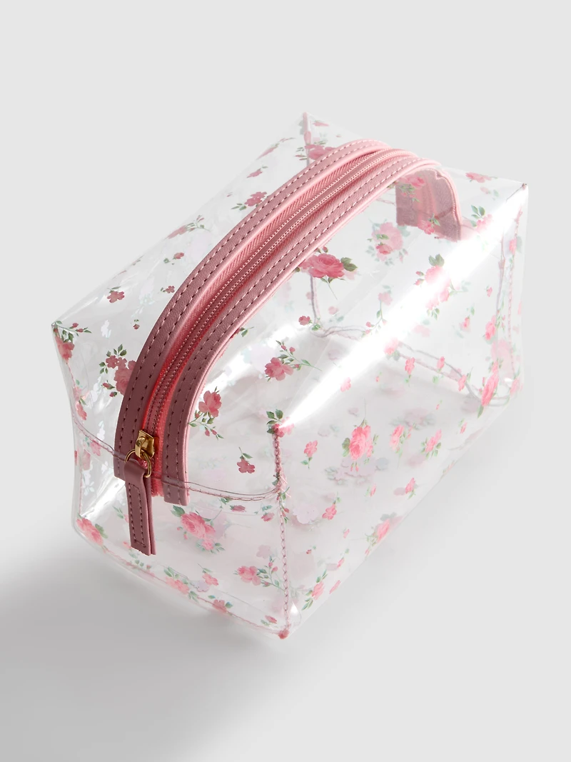 Floral Cosmetic Bag