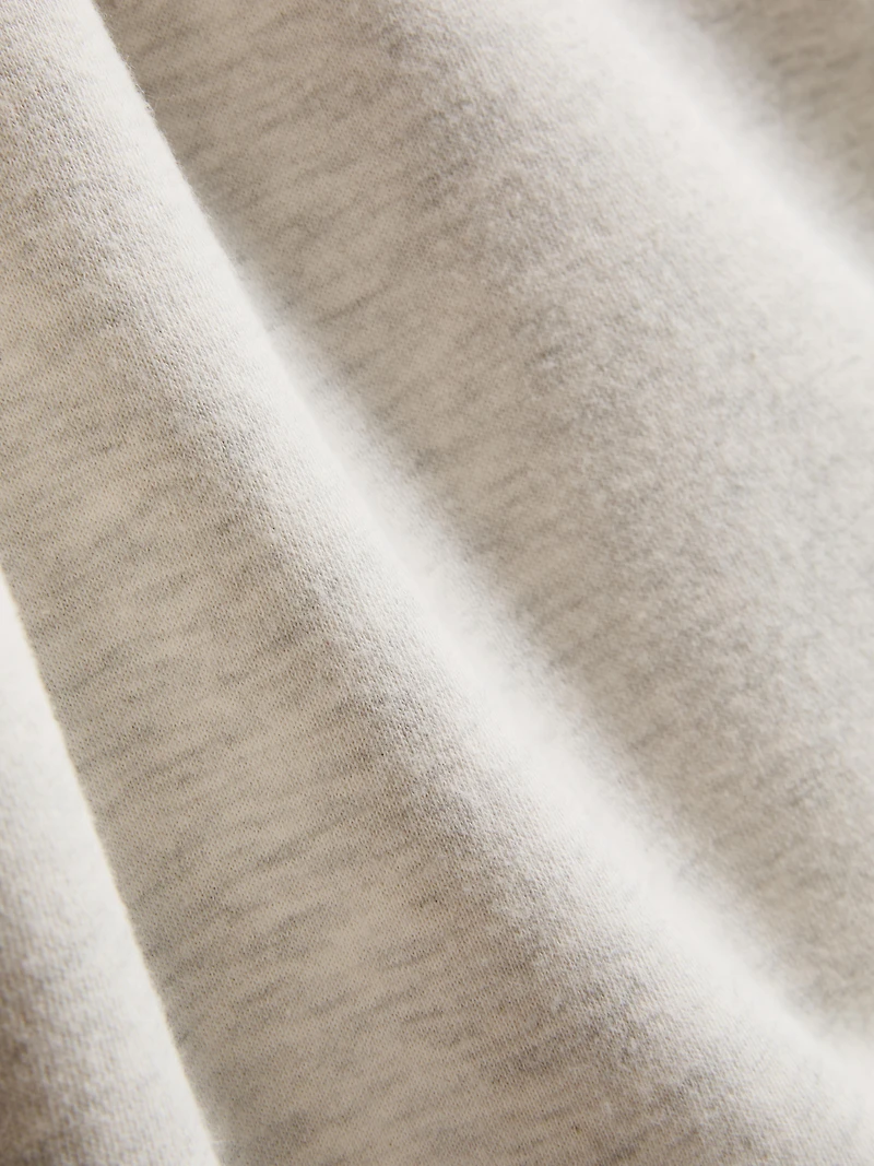 Cotton Blend Half-Zip Sweatshirt