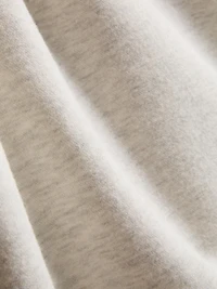 Cotton Blend Half-Zip Sweatshirt