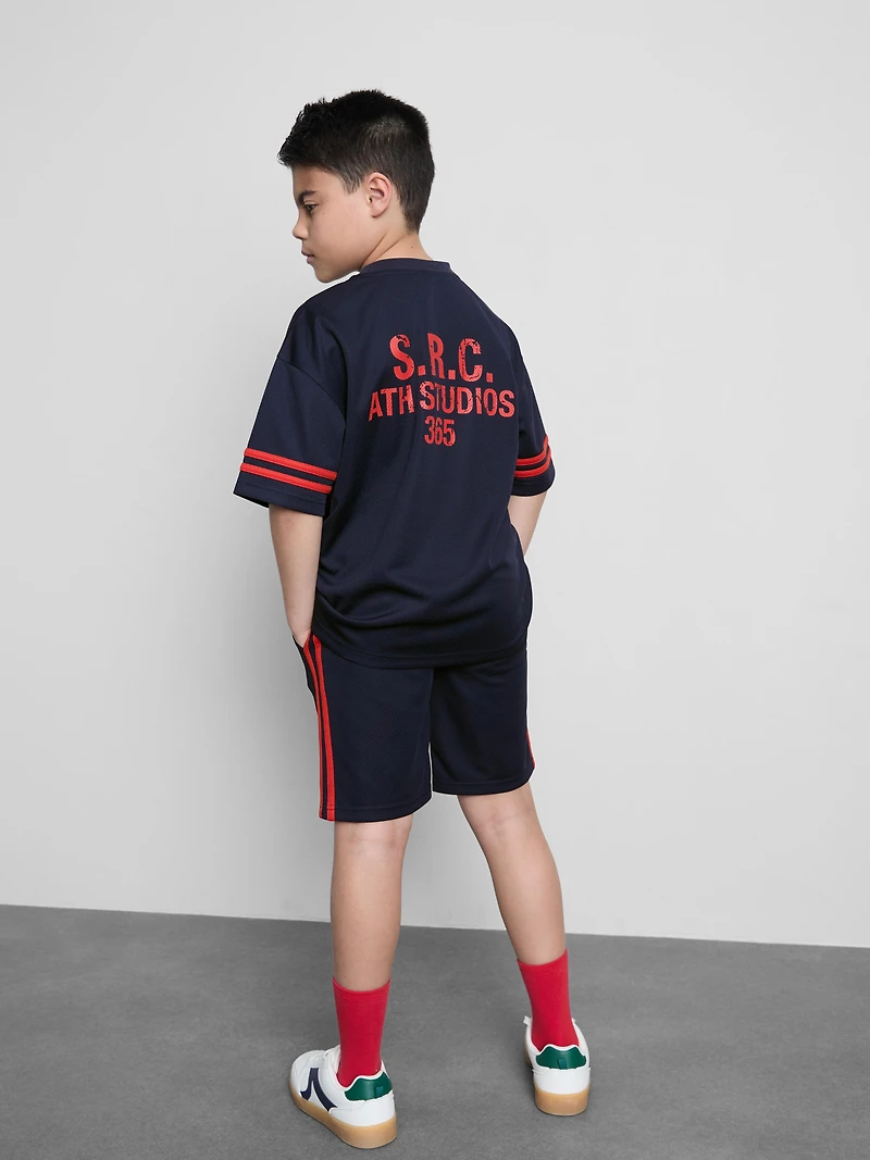 7-15yrs | Active Mesh T-Shirt and Shorts Set