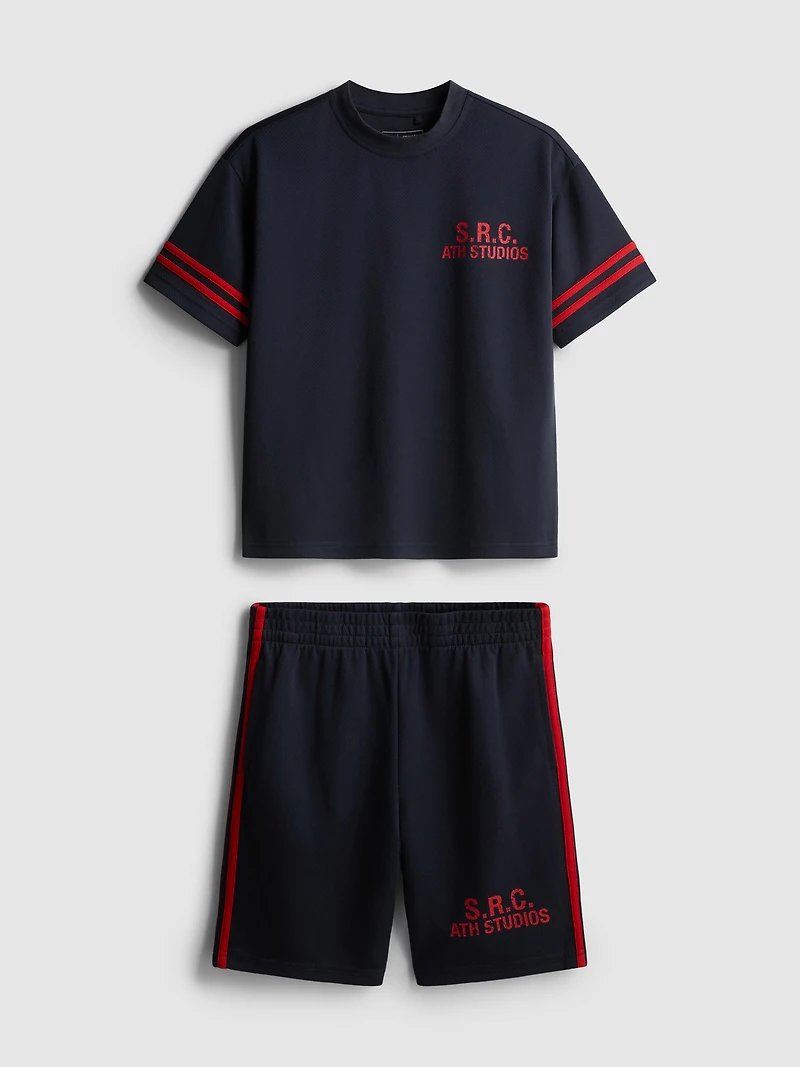 7-15yrs | Active Mesh T-Shirt and Shorts Set