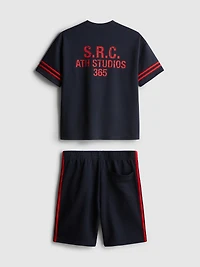 7-15yrs | Active Mesh T-Shirt and Shorts Set
