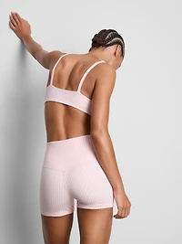 Gingham Twist Front Active Crop Top