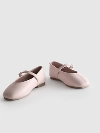 The Edit Leather Ballet Flats