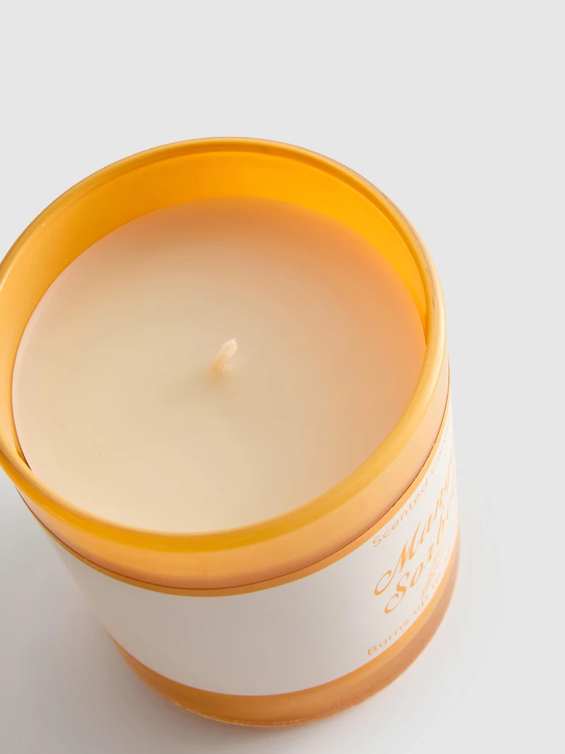 Scented Candle In Frosted Glass Jar